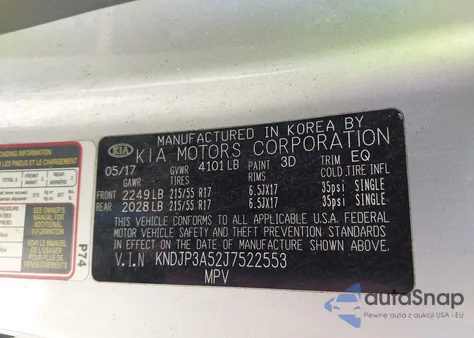 2018 Kia Soul + из США, поврежденный, VIN KNDJP3A52J7522553